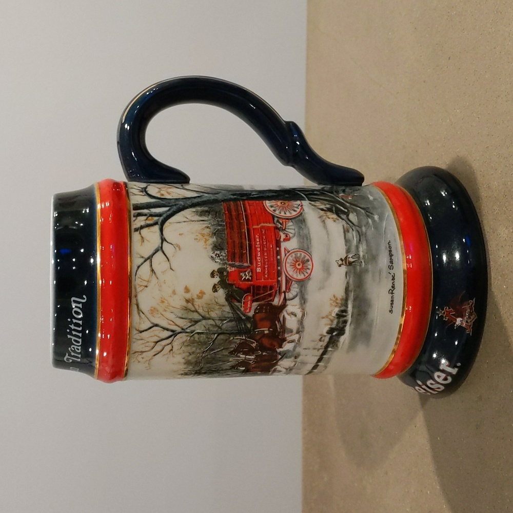 Vintage BUDWEISER Beer Stein “AN AMERICAN TRADITION” '90